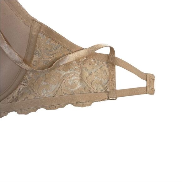 Smart & Sexy Women's Lace Push Up Bra, Style 85046 Size 42DD -In the Buff Beige - Picture 7 of 8